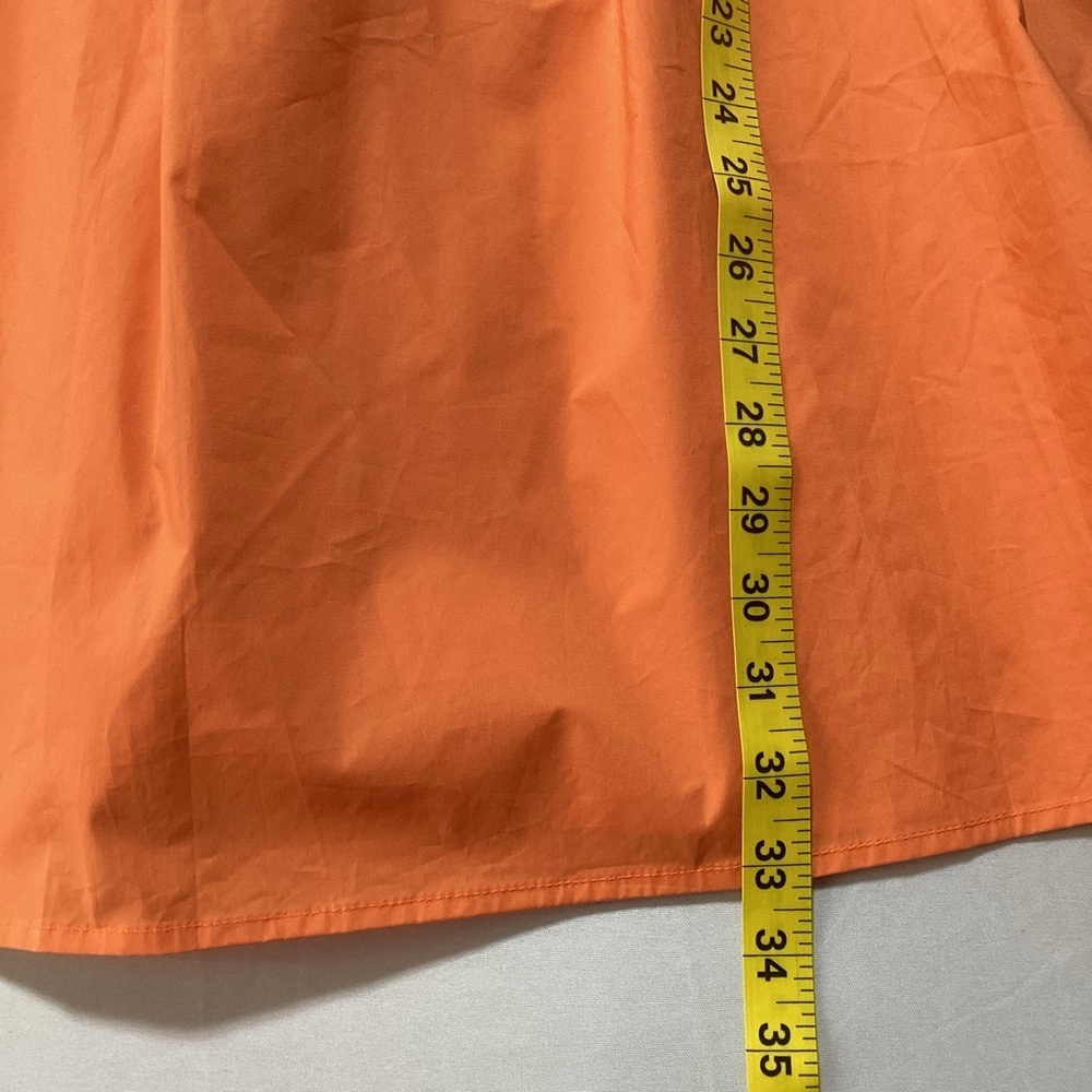 SNDYS Poplin Tie Detail Orange Spaghetti Strap Mini Dress - Picture 12 of 14